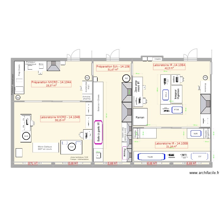 Micro Prep IR Version 2023. Plan de 10 pièces et 162 m2