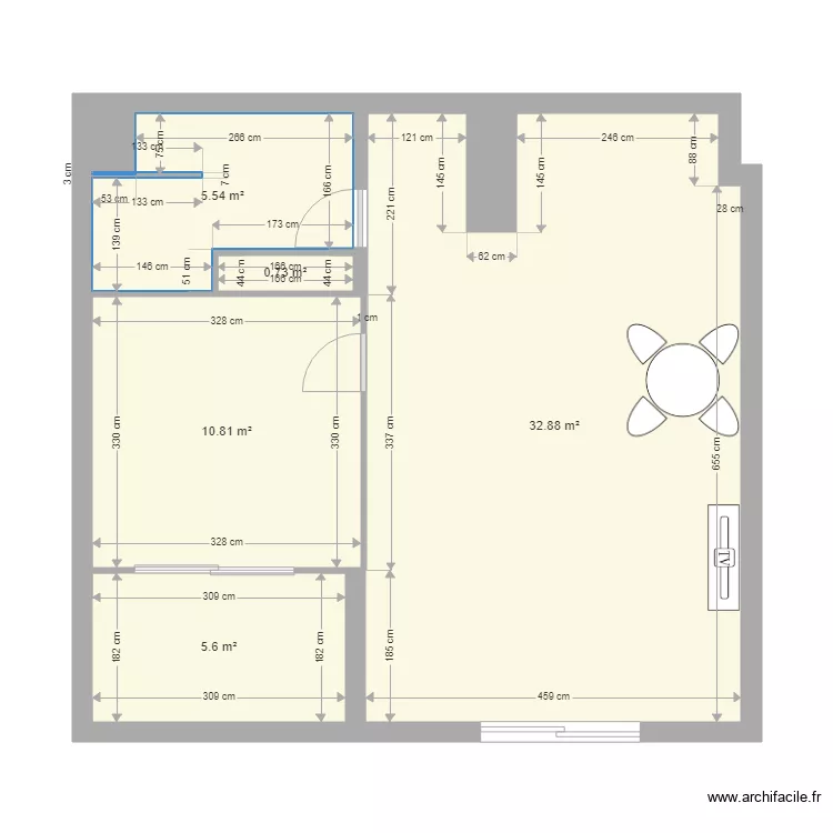 nouvel appart. Plan de 