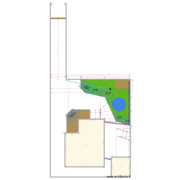 AMENAGEMENT EXTERIEUR. Plan de 4 pièces et 430 m2