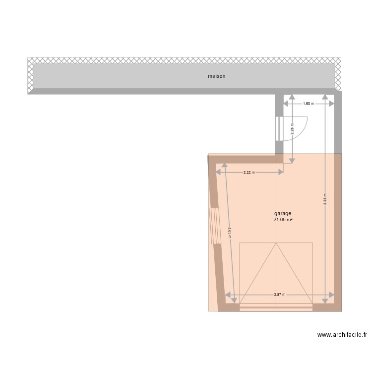 plan garage. Plan de 0 pièce et 0 m2