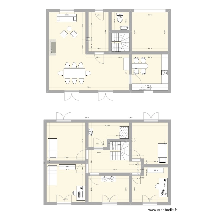 RDC CHOPLAIN. Plan de 0 pièce et 0 m2