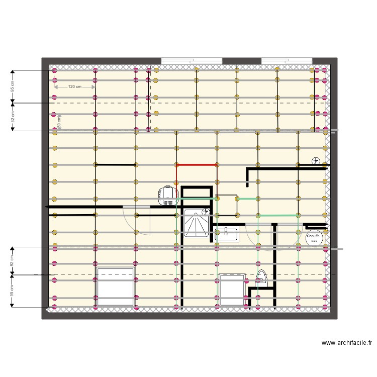 Appartement ETAGE PLACO Plafond. Plan de 0 pièce et 0 m2