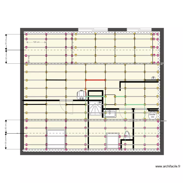 Appartement ETAGE PLACO Plafond. Plan de 
