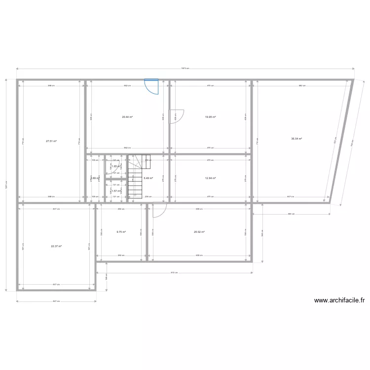 Godimont rdc. Plan de 