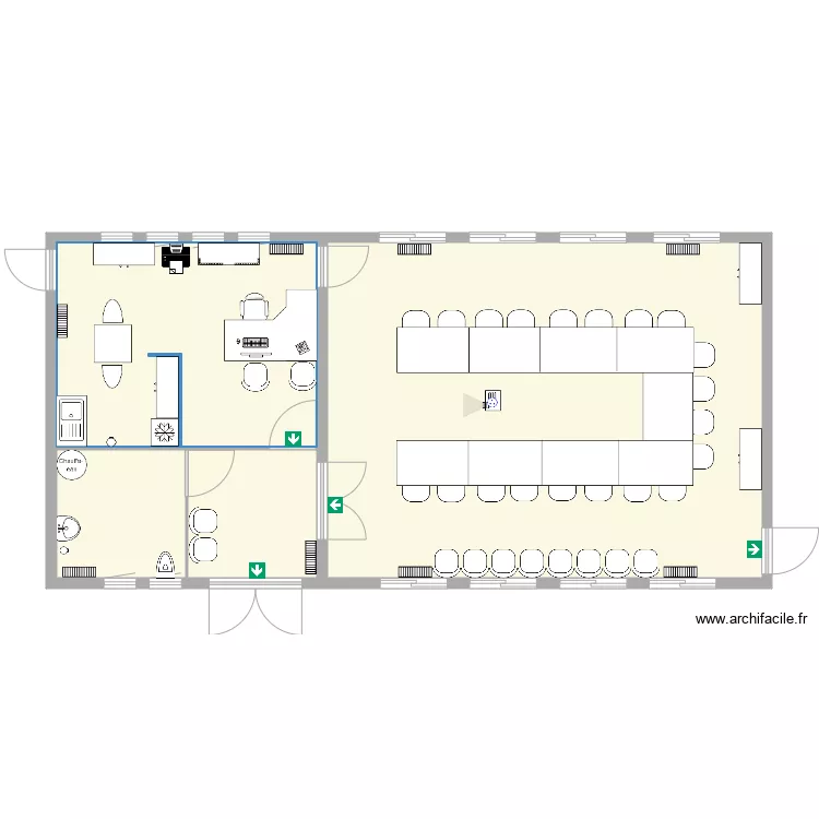 Nouvelle Mairie V3 Simple. Plan de 