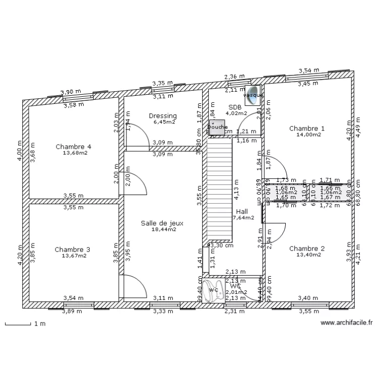 Etage futur pièces. Plan de Etage futur pièces. Plan de