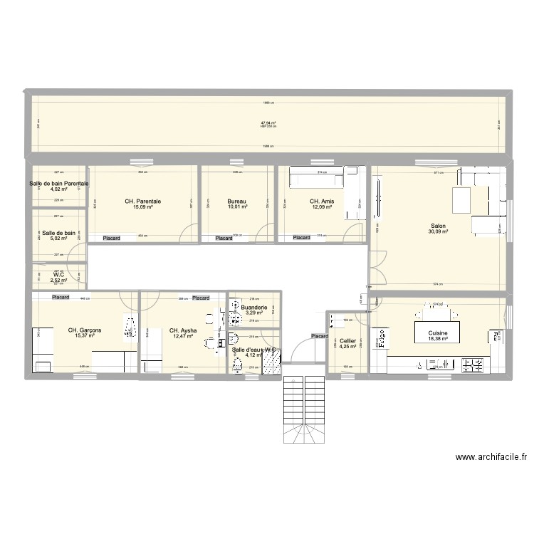 Maison. Plan de 0 pièce et 0 m2