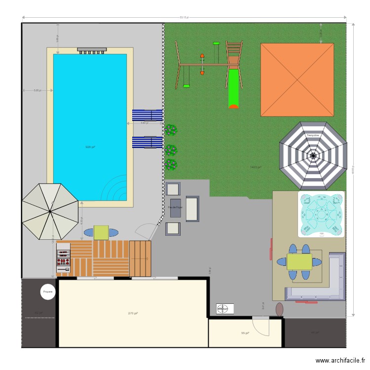 la cour9. Plan de 0 pièce et 0 m2