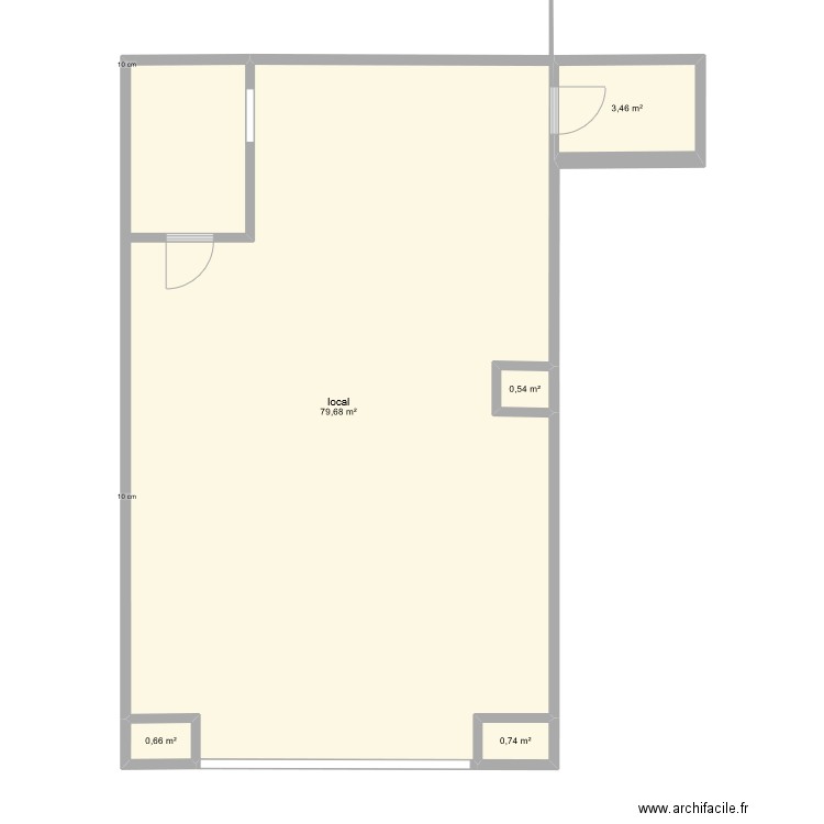 plan local vd'ascq 2. Plan de 5 pièces et 85 m2