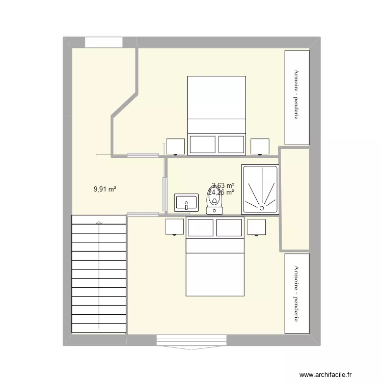 MANDAILLES R+1. Plan de MANDAILLES R+1. Plan de