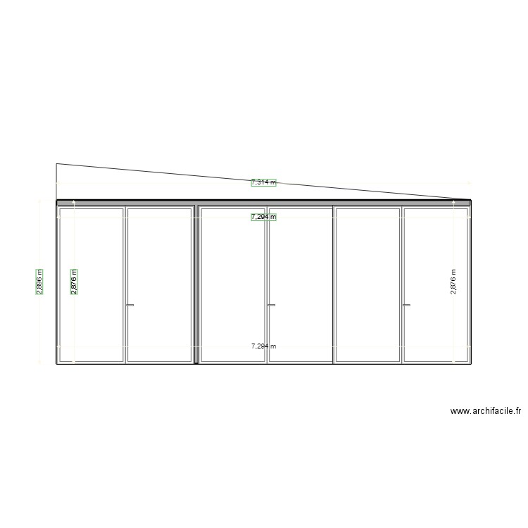 FACE NORD OUEST 1. Plan de 0 pièce et 0 m2