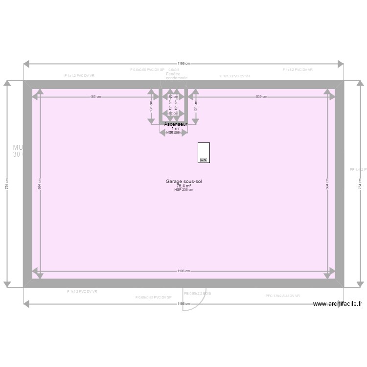 BIGAREL. Plan de 9 pièces et 151 m2