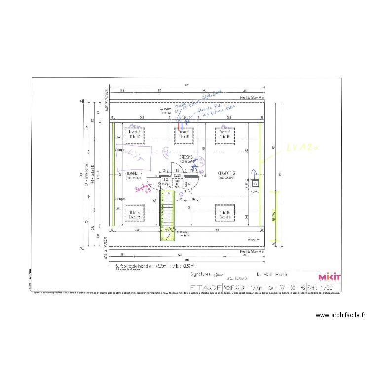 HUN HYDRAULIQUE ETAGE. Plan de 0 pièce et 0 m2