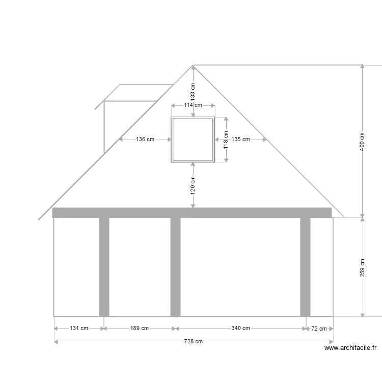 PIGNON APRES TRAVAUX. Plan de 