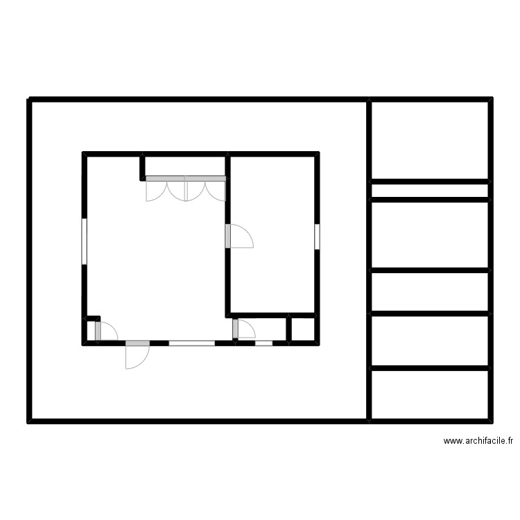 23-033. Plan de 11 pièces et 87 m2