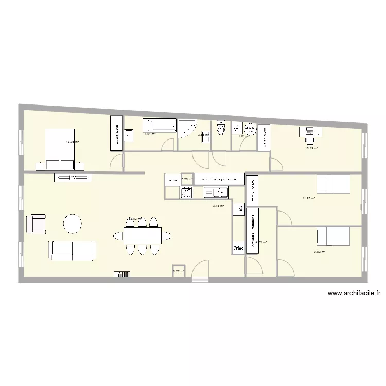 appart rochanbeau. Plan de 