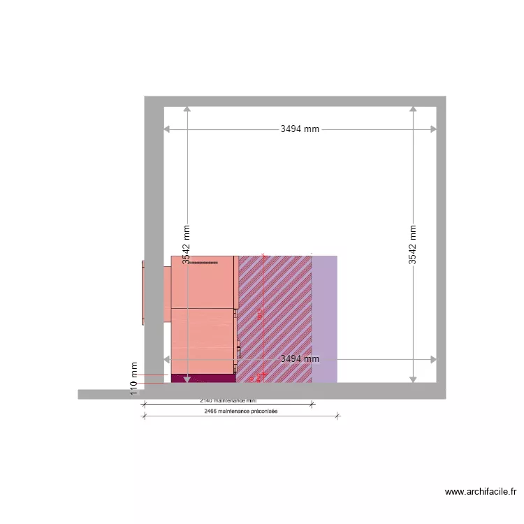 COUPE PROJET AIX EN PROVENCE OUEST S84. Plan de 