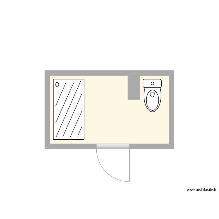 SINAULT. Plan de 1 pièce et 4 m2
