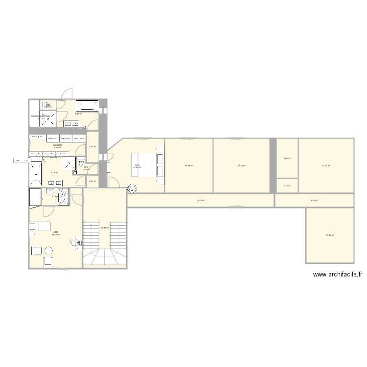 Etage  Projet 2. Plan de 0 pièce et 0 m2