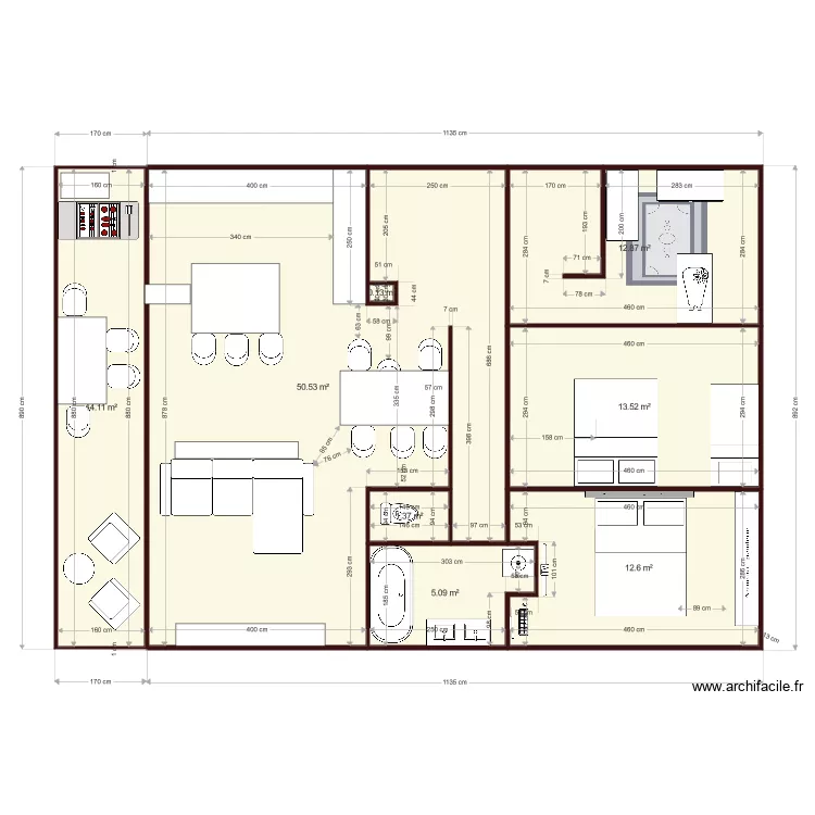 appart Bourg. Plan de appart Bourg. Plan de