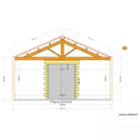 Pignon B droit cot&eacute; d&eacute;pe&ccedil;age 