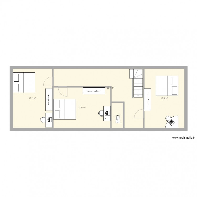 etage st usuge elod. Plan de 0 pièce et 0 m2