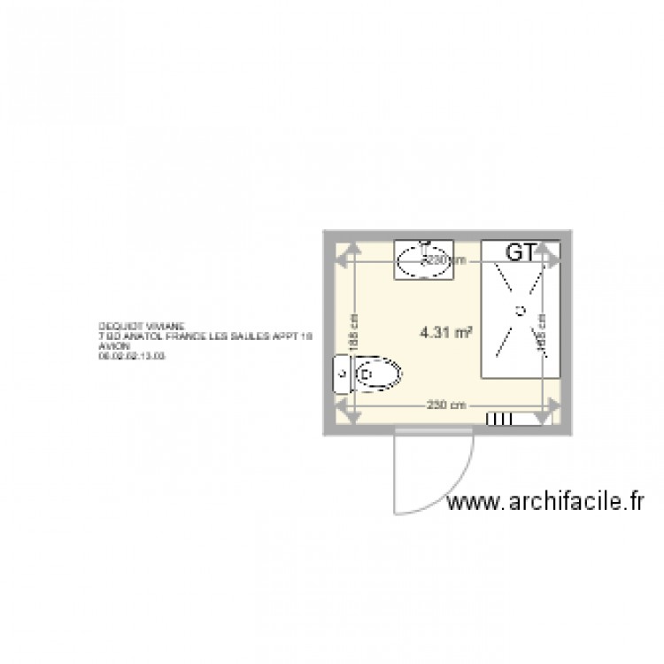 DEQUIDT VIVIANE . Plan de 0 pièce et 0 m2