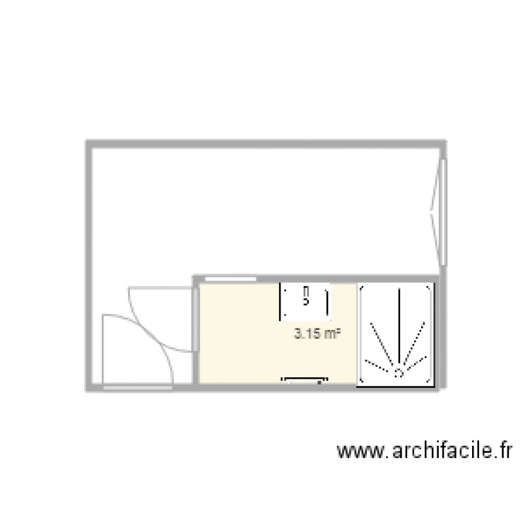 sdb rdc. Plan de 0 pièce et 0 m2