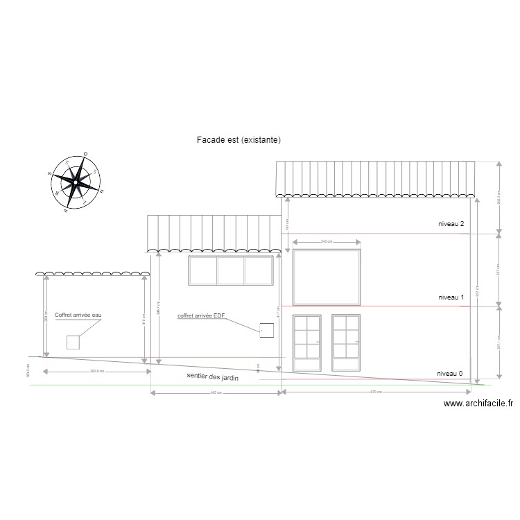 facade est v7. Plan de 0 pièce et 0 m2