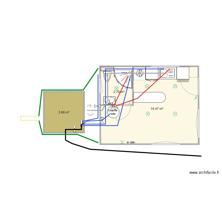 Chalet 2. Plan de 0 pièce et 0 m2