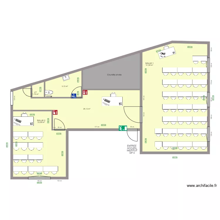 BIS PLAN N2 INSTITUT SUPERIEUR DU DROIT APRES TRAVAUX. Plan de BIS PLAN N2 INSTITUT SUPERIEUR DU DROIT APRES TRAVAUX. Plan de