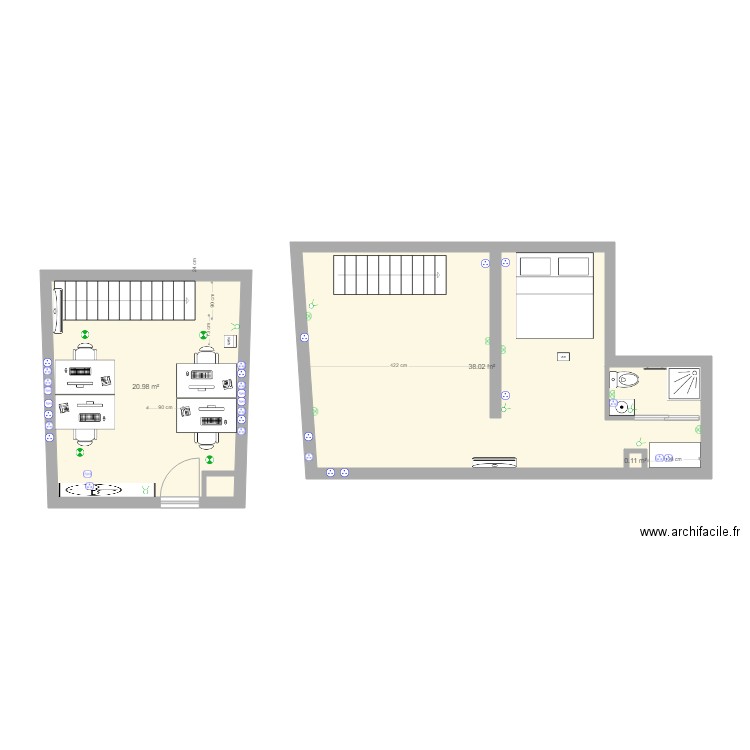 plan rdc ledru rollin. Plan de 0 pièce et 0 m2