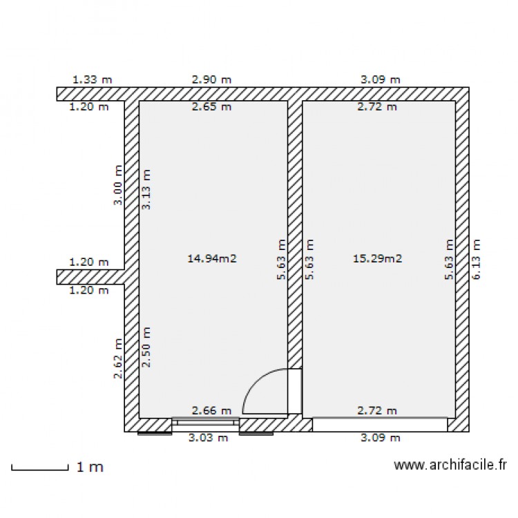 Garage   abris bois. Plan de 0 pièce et 0 m2