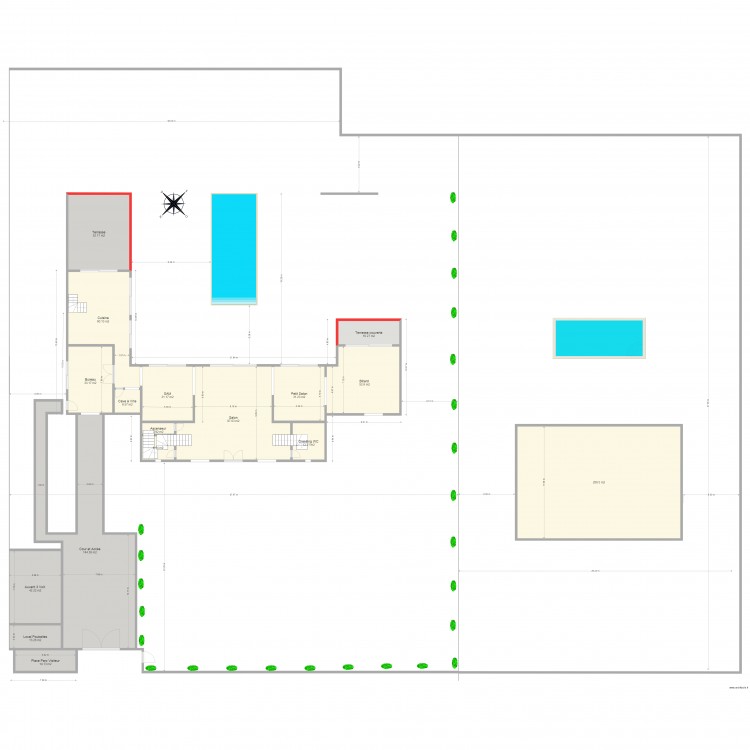 Plan RDC v3. Plan de 0 pièce et 0 m2