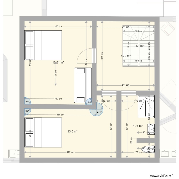 LACANAU 52 ETAGE. Plan de 0 pièce et 0 m2