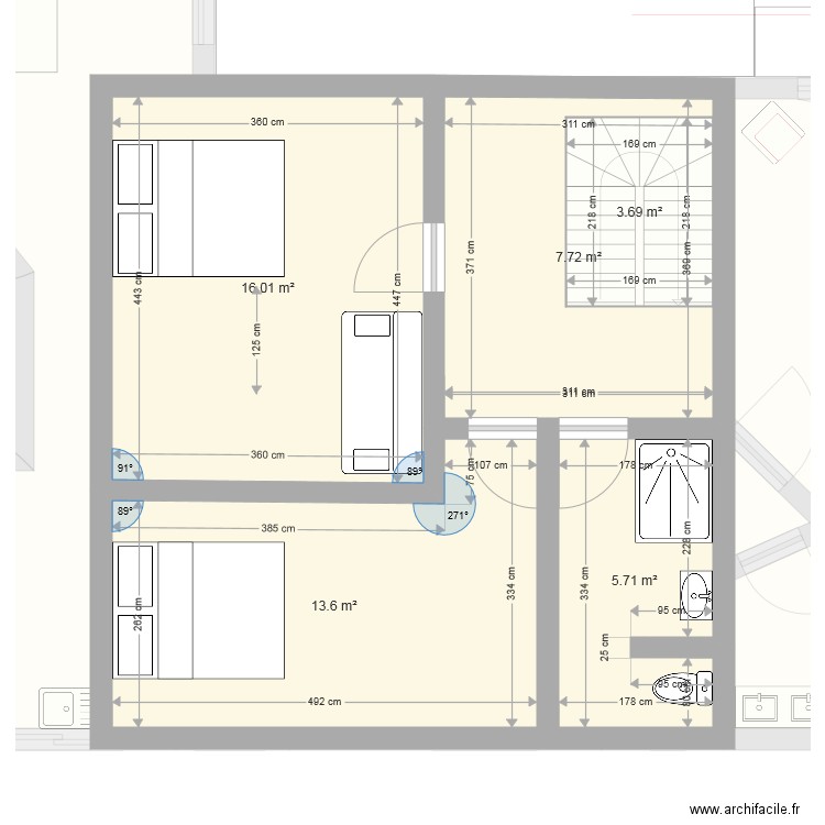 LACANAU 52 ETAGE. Plan de 0 pièce et 0 m2