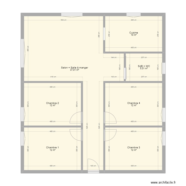 Plan 100m2. Plan de 0 pièce et 0 m2