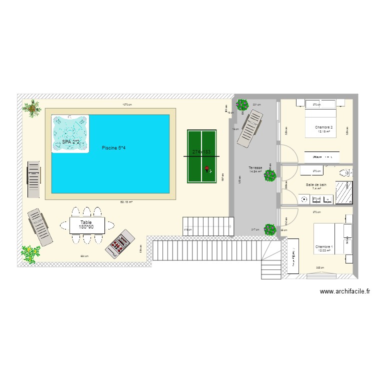 Studio étage. Plan de 0 pièce et 0 m2