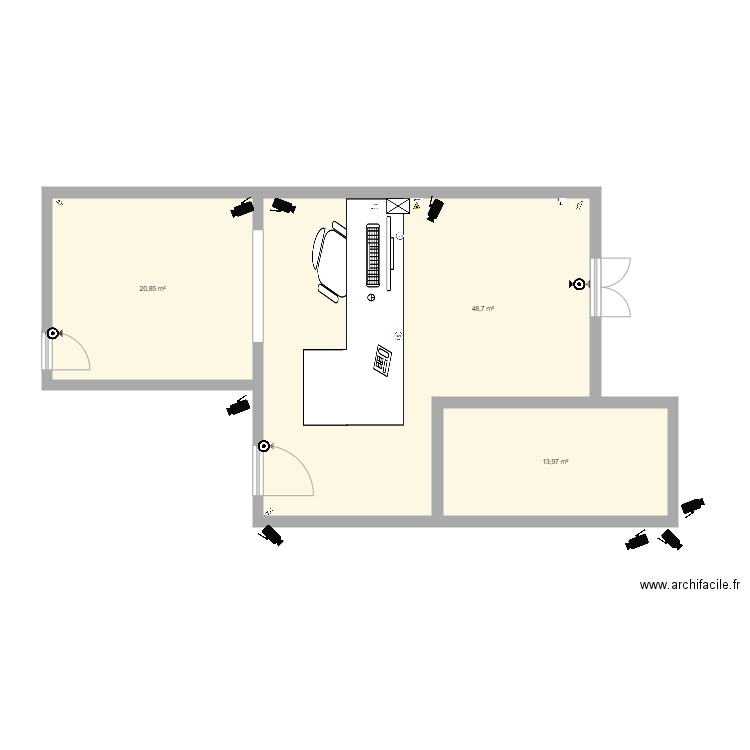 plan 1. Plan de 0 pièce et 0 m2