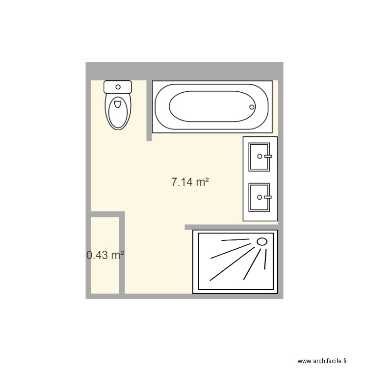 sdb MAISON 22V2. Plan de 0 pièce et 0 m2