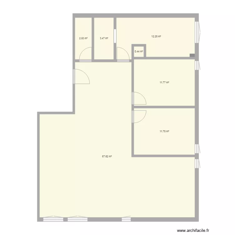 Aloes sans placard. Plan de Aloes sans placard. Plan de