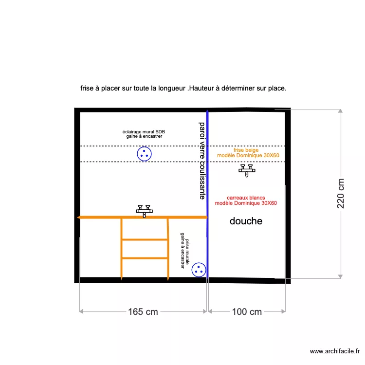 douche RDC version 2. Plan de 