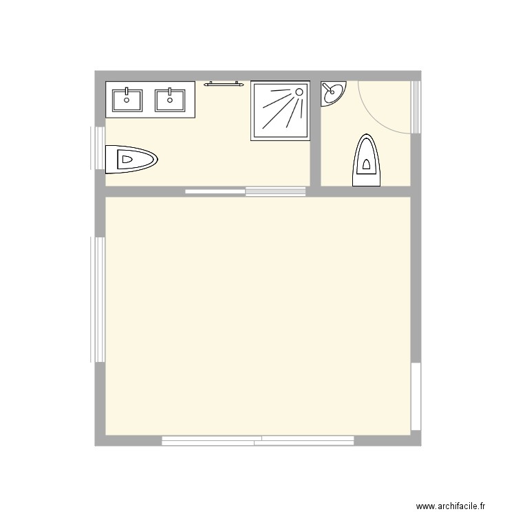 Plan Chambre RDC. Plan de 0 pièce et 0 m2
