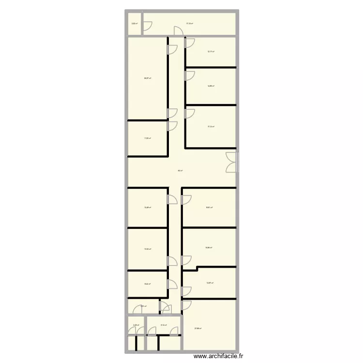 Bureau. Plan de 18 et 282 m² Bureau. Plan de 18 et 282 m²