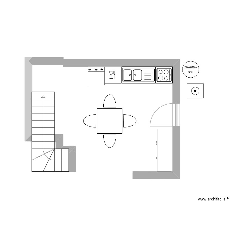 cuisine. Plan de 0 pièce et 0 m2