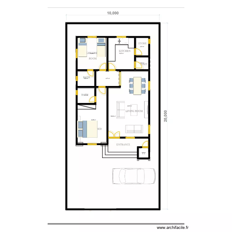 EXERCICE 1 1. Plan de 11 et 443 m² EXERCICE 1 1. Plan de 11 et 443 m²
