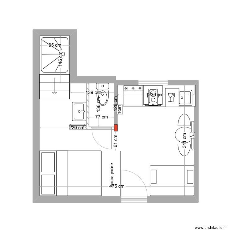ELISABETH. Plan de 0 pièce et 0 m2