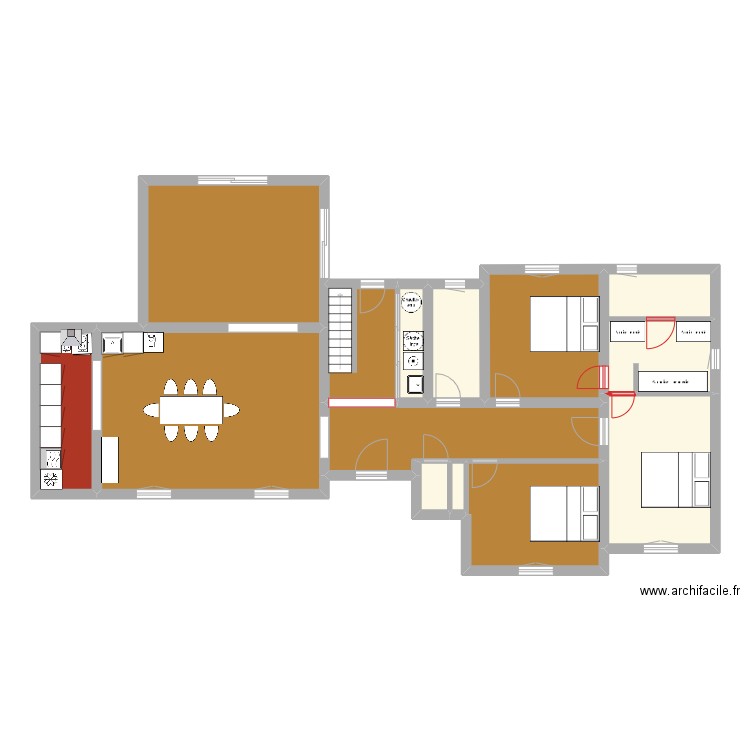 valbonne. Plan de 13 pièces et 125 m2