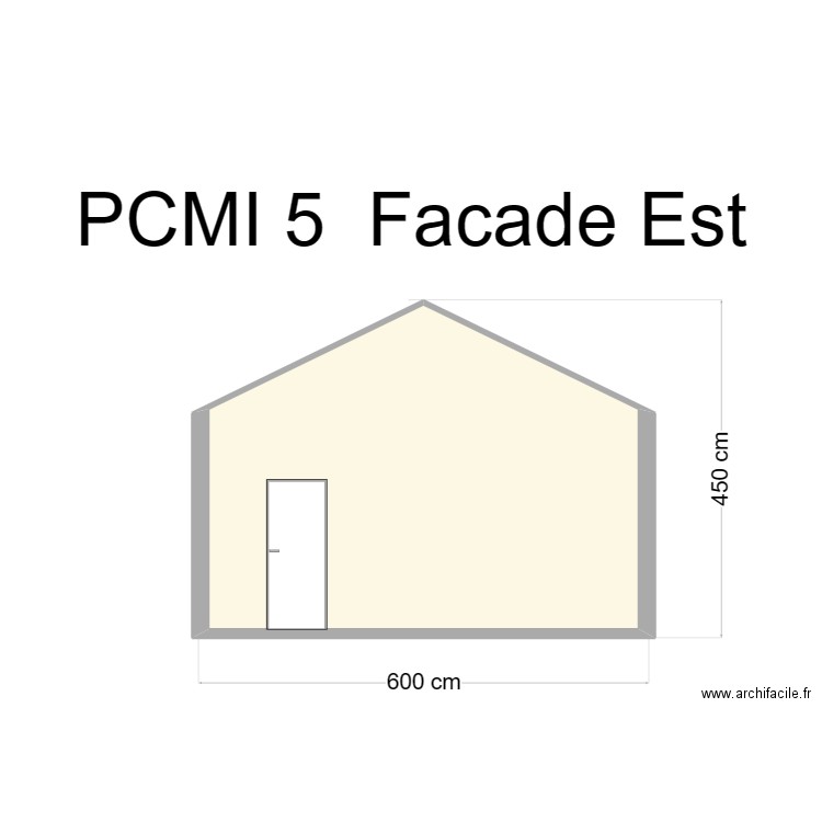 FACADE est .. Plan de 0 pièce et 0 m2