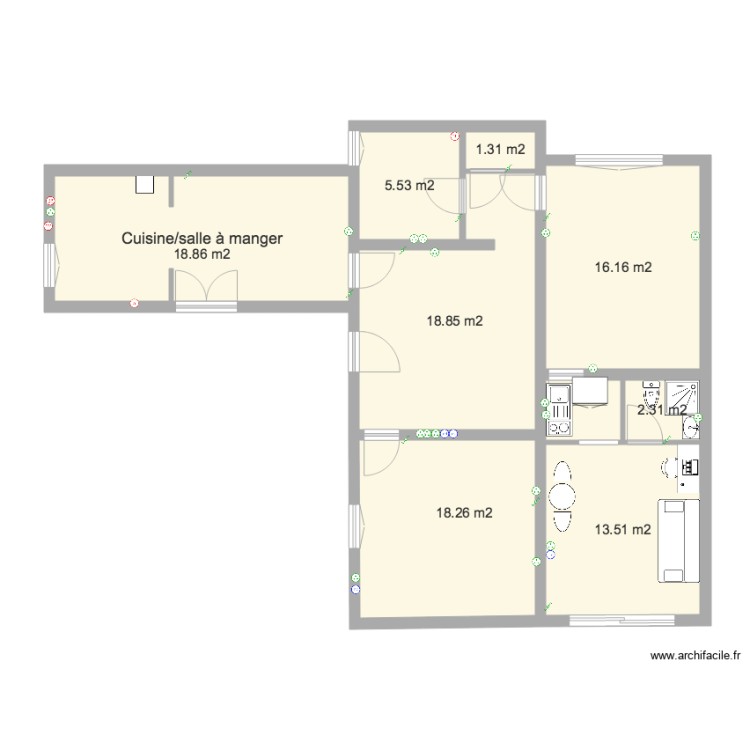 Casa 2. Plan de 0 pièce et 0 m2